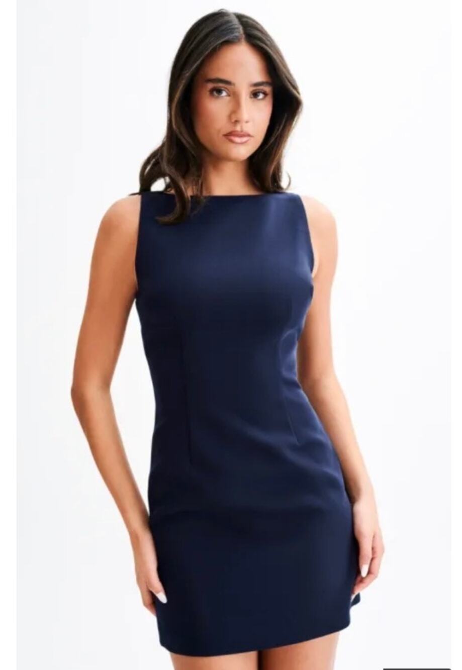 Meshki angela suiting mini dress navy